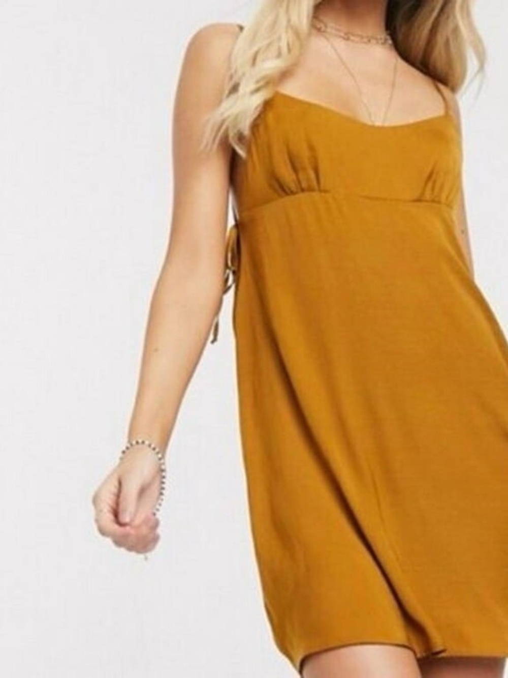 FREE PEOPLE Smooth Sailin' Mini Slip By Intimately in Rust XS